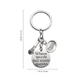 thumbnail image 4 of MasteelfCA 1pc Music Theme Key Chain Backpack Pendant Key Chain Charms Music Note Microphone Keychain Gifts, 4 of 8