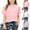 Pink, variant on Spazoro Girls T-Shirts Tee, Ruffles Sleeve Solid Color 100%Cotton Crew Neck Casual Base Layer for Kids Pink Size 4