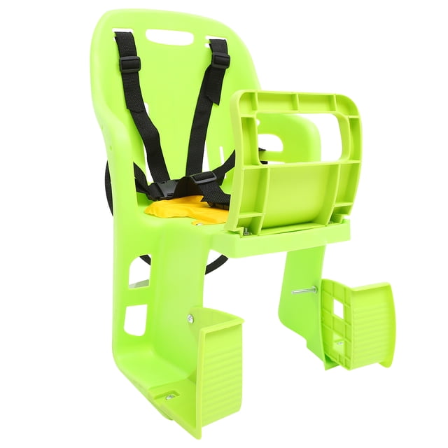 Green Quick Release Bike Rack Seat for Kids Adjustable Safety Sturdy PP Material 1PC