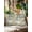 Green, Gold, Gray, variant on Outdoor Pillows Waterproof, Summer Palm Tree Throw Pillows with Inserts Included, Green Brown Tropical Botanical Vintage Indoor Outdoor Decorative Lumbar Pillow for Bed/Couch/Patio 16"x16", 2Pcs