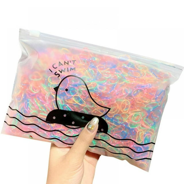 1000 Mini Rubber Bands Soft Elastic Bands for Kid Hair Braids Hair (Multicolor)
