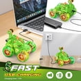 thumbnail image 4 of Juguetes para niños de 3 a 10 años, coches de control remoto, coches RC, coches de dinosaurio con rotación de 360°, coches RC Dino con luz en las ruedas, camión RC acrobático rápido de 2,4 Ghz, juguet, 4 of 5