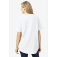 thumbnail image 2 of Woman Within Plus Size Short-Sleeve Crinkle Shirt, 2 of 3