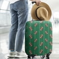 thumbnail image 2 of Green Striped Footballs Pattern Luggage Cover Fashion Suitcase Cover Baggage Covers Fit 25-28 Inch Luggage (Go Travel), 2 of 5