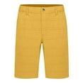 thumbnail image 6 of Little Donkey Andy Men’s 12 Inch Bermuda Shorts, UPF 50 Stretch Golf shorts for Casual Travel ( Yellow L ), 6 of 7