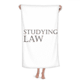 thumbnail image 1 of Short Phrase Studying Law Hand Towel Bath Facecloth Soft Cotton Washcloth, 1 of 4