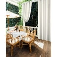 thumbnail image 5 of nqOlkjepod Outdoor Curtains for Patio Waterproof, Cream Striped Outdoor Privacy Panels Grommet, Modern Farmhouse Cream White Stripes Blackout Outside Curtains for Porch/Cabana 54"x95", 1 Panel, 5 of 8