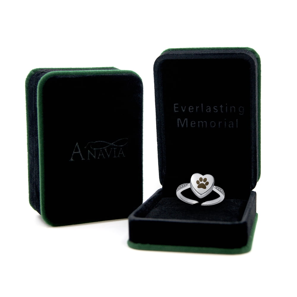 Custom Icon Cremation Jewelry, Personalized Ring for Ashes, Pet's Memorial Keepsake, Free Jewelry Box & Filling Tool [Size 7, Icon Engraving, 8-Icon to Choose]