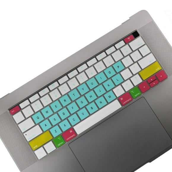 Keyboard Cover Laptop Waterproof Dustproof Keyboard Silicone Film Replacement for Macbook Air, Colorful Mint