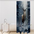 Christmas Elk Vintage I Shower Curtain, Polyester Shower Curtain with