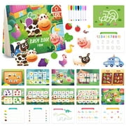 Sytle-Carry Montessori Learning Toys, Educational Toddler Busy Book, Learning Toys Activity Books for Toddlers Kindergarten 1 2 3 4 Year Old