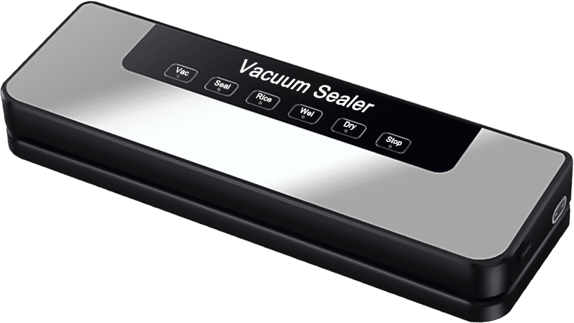 Vacuum Sealer Machine 65kPa Suction, Automatic Food Sealer with External Hose, Dry & Wet Modes, 30cm Sealing Width, Includes 50 Bags and External Hose (110V US Plug)