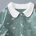 thumbnail image 4 of CAUYDY 0-3M 6-9M 12-18M Baby Boy Gift Newborn Clothing Preemie Long Sleeve Romper Infant Boys Sleepers Fall Winter Toddler Bodysuit Pajamas Dark Green for Sizes 9-12 Months, 4 of 7