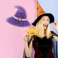 thumbnail image 3 of Unique Bargains 1 Pc Claw Clips Halloween Witch Hat for Women Purple, 3 of 4