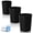 Black, variant on Bathroom Small Trash Can with Trash Bag Plastic Garbage Can Round Waste Basket for Bathrooms, Laundry Room, Offices, Rooms,