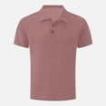 thumbnail image 2 of Golf Shirts For Men Clothing Quick Dry Performance Short Sleeve Shirts Pique Jersey Golf Shirt Red L, 2 of 4