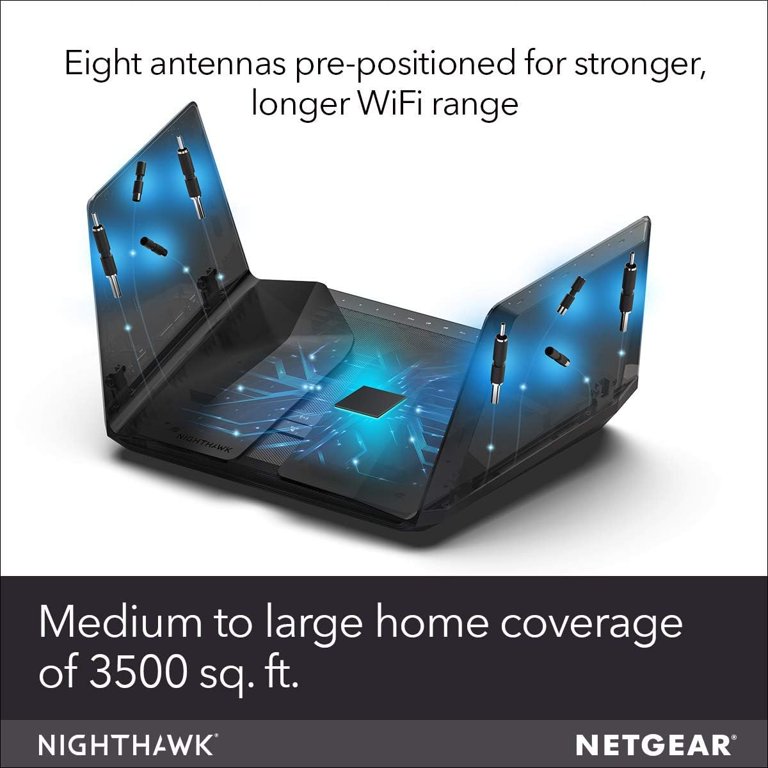Restored NETGEAR Nighthawk AX12 12-Stream Wifi 6 Router