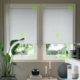 thumbnail image 1 of Yoolax Motorized Roller Shade Blackout Automatic Window Blind(Greyish White,44"W x 72"H), 1 of 6