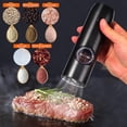 thumbnail image 5 of DRIDOUAM Electric Salt and Pepper Grinder Set - USB Rechargeable Automatic Salt Pepper Grinders With LED Light, 2 Larger Capacity Black Refillable Mills, Adjustable Coarseness, One Hand Operation, 5 of 8