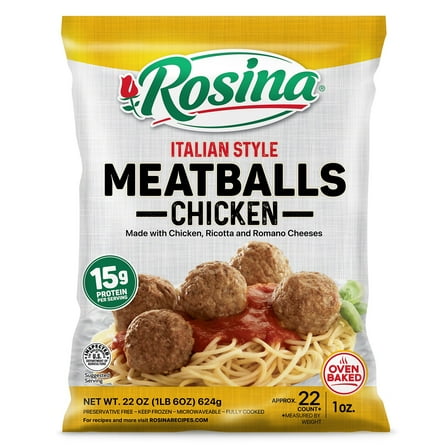 Rosina Chicken Meatballs, 22 oz Bag (Frozen)