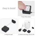 thumbnail image 5 of Retractable Cable Lock with Double-Sided Adhesive Remote Lock Arc terminal 600g 1Set Black, 5 of 6