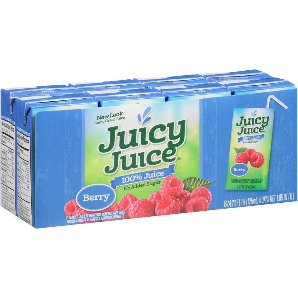 Juicy Juice 100 Berry Juice, 4.23 Fl. Oz., 8 Count