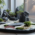 thumbnail image 1 of LOLIPPYY Miniature Chinese Landscape Arch Bridge Plastic Decorative Homeowners Gardeners 1Set, 1 of 8