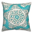 thumbnail image 2 of Creative Products Large Bright Blue Cream Star Pattern 20x20 Indoor / Outdoor Pillow, 2 of 3