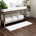 thumbnail image 5 of 20"x58" Everyday Chenille Bath Runner White - Machine Washable, Tufted Recycled Polyester, 5 of 8