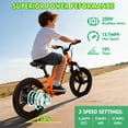 thumbnail image 6 of Kids Electric Bike – 250W Motor, 13.7 MPH, 36V 5.2Ah, 12.4 Miles, 16” Tires & Adjustable Seat – Perfect for Riders Aged 5-12, Electric Bicycle for Children & Teenagers, 6 of 9