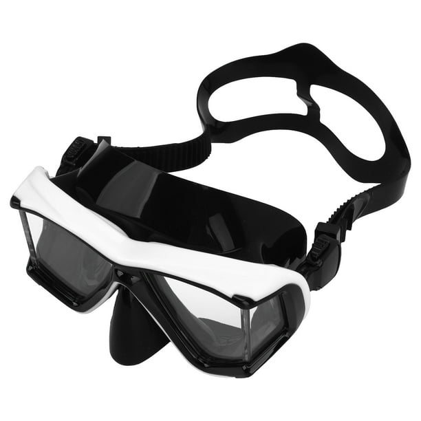 Gafas de buceo para esnórquel, impermeables, previenen la niebla, protección UV, gafas de esnórquel de vidrio templado para adultos, hombres y mujeres, color blanco