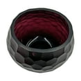 thumbnail image 4 of Bergamo Art 6" Wide Decorative Handmade Purple Bud Cutting Glass Vase, 4 of 6