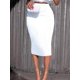 thumbnail image 2 of High Waist Skirts White Office Lady Summer Midi Length Casual Pencil Skirt for Woman Package Hip Jupes Plus Size, 2 of 5