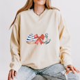 thumbnail image 6 of Coquette Ship Anchor - Women's Lightweight Garment Dyed Sweatshirt, 6 of 10