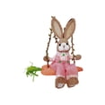 thumbnail image 2 of CuiLiyq Easter Decorations, Spring Hanging Easter Bunny Figurine on Carrot Swing, Cute Farmhouse Decorative Woven Straw Rabbit Statue for Home Indoor Outdoor Craft Adornment Decor (E), 2 of 7