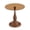 Brown,Walnut, variant on Round Side Table Tempered Glass Metal Gold Transparent 20 Inch for Living Room Bedroom