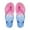Blue, variant on CPNG Womens Rainbow Sequins Sandals Jelly Flip Flops Summer Trendy Thong Straps Clip Toe Flat Slippers Color Gradient Slides Lightweight Swimming Beach Shoes Holiday Slides