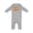 AC-Heather Grey, variant on Cutest Pumpkin in the Patch with Orange Heart Baby Romper Coveralls