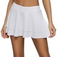thumbnail image 1 of Jupe Longue pour Filles Taille 5 Jupes pour Femmes Grande Taille Jupes de Lit Style Cottage Jupe Longue Jupe Isolée pour Maison Mobile Jupe Plissée Unie Mini Décontractée Confortable Tenue d'Intérieur Ligne A Blanc P, 1 of 7