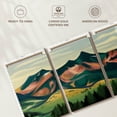 thumbnail image 6 of Elephant Stock Mountain Wall Art - Horizontal Multi Panel Canvas - Living Room Wall Decor - Nature Multi Panel - Teal And Green Decor - 56" x 27", 6 of 8