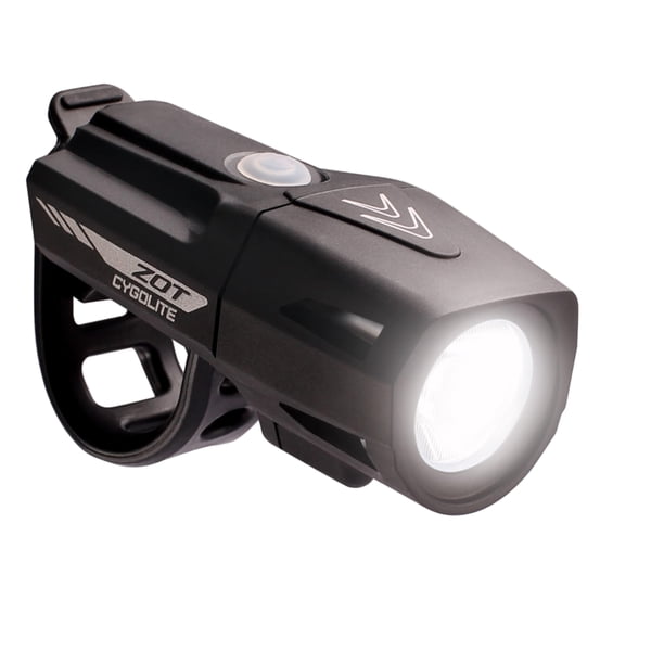 Cygolite Zot- Luz para bicicleta de 450 lúmenes- 5 modos nocturnos y 2 diurnos- Diseño elegante y duradero- IP67 a prueba de agua- Soporte flexible y resistente- Faro recargable USB- para bicicletas d