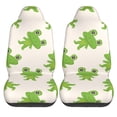 thumbnail image 1 of LAKIMCT Cartoon Frog Car Seat Covers Vehicle Front Seat Covers Universal Fit Seat Protector, 1 of 9