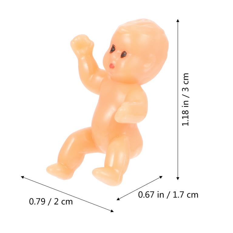 Baby Babies Statue Mini Plastic Tiny Party Gift Figurines Miniature Doll Dolls Games Bathing Reveal Gender Game Cube Ice, Infant Unisex, Size