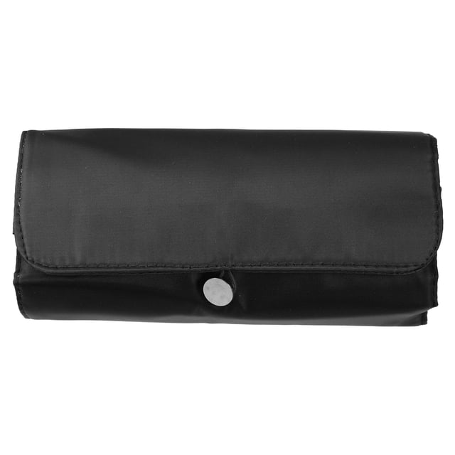 Bolsas de maquillaje de viaje Unique Bargains 1 Pcs, soporte para brochas de maquillaje, bolsa organizadora de maquillaje portátil, impermeable, negra