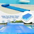 Costway 16x32 ft Rectangular Pool Solar Cover 12 Mil Heat Retaining