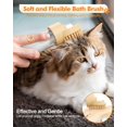 thumbnail image 3 of Dog Bath Brush with Soap Dispenser | Soft Silicone Pet Massage & Detangling Tool | Gentle Cleaning for Long/Short Hair Dogs & Cats, 3 of 3