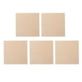 thumbnail image 4 of Piezas De Y Cuadradas.Letrero De licencia De Espacios En De Sin Terminar Es Fácil De , Teñir Y Adornar, 5 piezas 120x120 mm Soledad Placa de madera sin terminar, 4 of 8