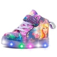 thumbnail image 3 of Tenis Luz Led Niña Moda Multicolor Estrellas Princesa 15-21 lila 15, 3 of 6