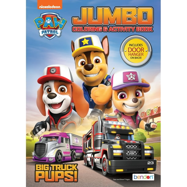 Paw Patrol Jumbo Coloring Book 80 Pages Walmart Com