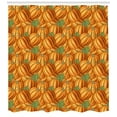 thumbnail image 3 of Ambesonne Harvest Shower Curtain, Vibrant Colored Pumkins, 69"Wx70"L, Orange Green, 3 of 3